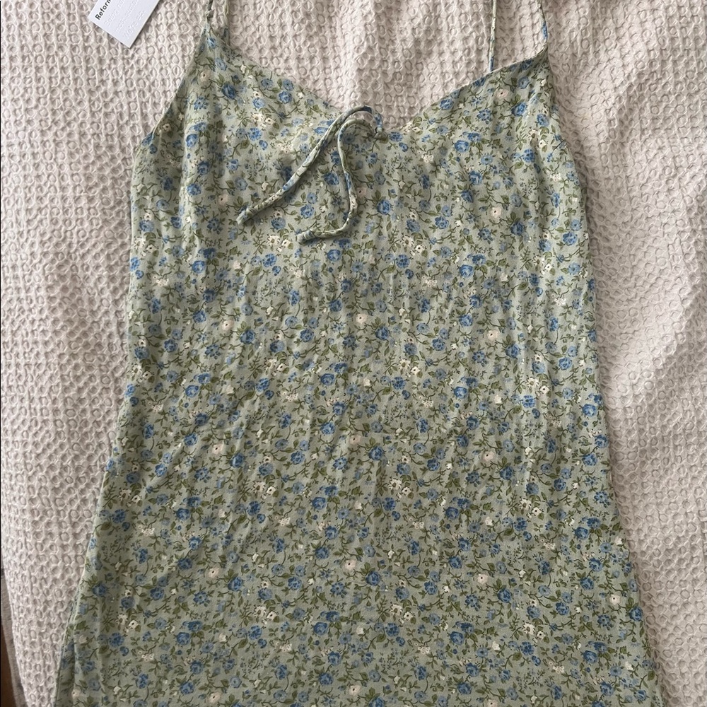 Reformation Chandler Floral Mini Dress Color Sprite | Small
